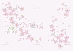 樱花背景日式风格