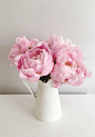 Gorgeous pink peonies that freshen up the home.