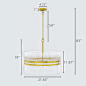 Kumar 6 - Light Dimmable Drum Chandelier