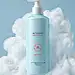 ,paomo style, xihuwen,
Body wash clear bottles lie on a foam background, light blue background, high resolution and high detail, bright professional studio lighting, octane rendering and Unreal Engine 5 style, with sharp focus and surreal style
