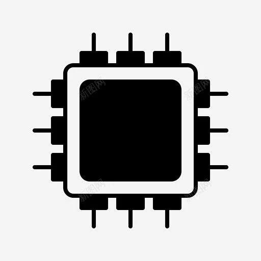 芯片人工智能 标志 UI图标 设计图片 免费下载 页面网页 平面电商 创意素材-花瓣网