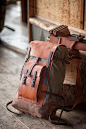 Leather and canvas rucksack by Notless Orequal: 