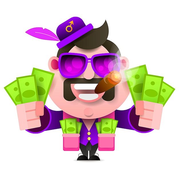 Pimp and money. Pock...
