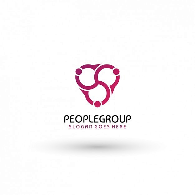 人的组合团队logo标志矢量图设计素材