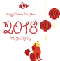 2018新年快乐 狗年 传统喜庆春节素材  阖家欢乐 海报素材 灯笼 红色
@冒险家的旅程か★