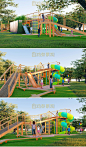 公园大区住宅儿童游乐玩耍区su模型公园儿童活动区攀爬滑梯SU模型-淘宝网