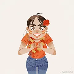 【果子推荐】世界杯落幕，来一组插画应应景！插画师Karoline Pietrowski的世界杯系列作品，色彩舒服，人物生动，几何扁平造型成熟，非常好看！#果子爱分享#美萌插画 ​​​​