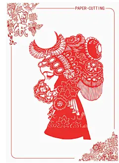 京剧脸谱艺术剪纸画刻纸中国特色手工艺礼品客厅家居装饰画 促销-tmall.com天猫