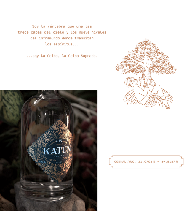 Gin Katn 4 酒类复古标签设计-...
