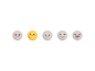 反馈反应率评级反馈概念互动ui ux动画脸表情符号表情反应