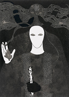 非典型人格采集到《贝尔克斯·艾扬Belkis Ayon 版画》