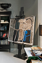 Studio Kate Hume / Dutch easel with Arty Grimm painting   http://www.artygrimm.com: 