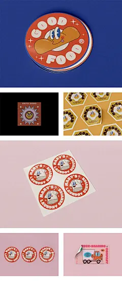 精选不同形状不干胶logo品牌VI商品图案标签展示样机PSD设计素材-淘宝网