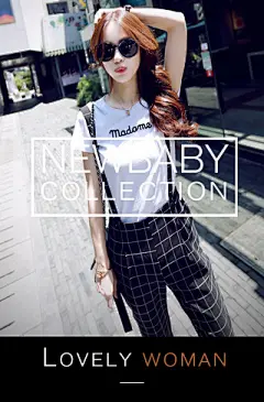 心尚-神笔微海报-潮流时尚女装女鞋女包黑白简约韩版风