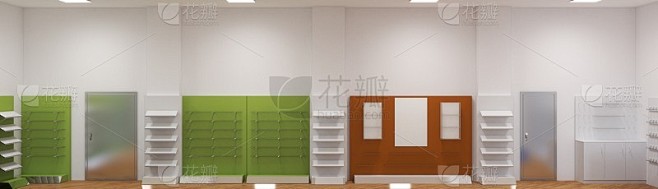 商店，商店，购物中心，室内可视化，3D插...