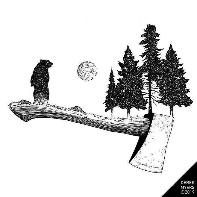 derekmyers针管笔绘画34