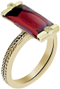 BACCARAT ruby iridescent ring