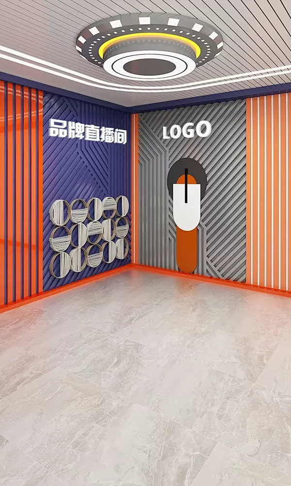 2023直播间背景墙3d立体壁纸直播背景高级感品牌童装服装鞋帽直播带货背景布室内科技感网红直播间背景布-tmall.com天猫-花瓣网