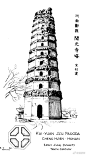 【梁思成手绘的中国古建筑图】在那个条件艰难的时代，如此严谨认真地绘制中国古代建筑，实在难能可贵。 ​​​​
