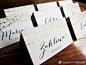 各种风格姓名卡的设计灵感启发。Different name card designs inspirations！#Spectrum Agency# # 婚礼策划# #创意设计# ​​​​
