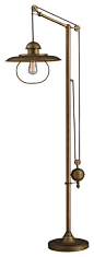 Dimond Farmhouse Antique Brass Floor Lamp contemporary floor lamps@北坤人素材