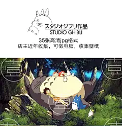 宫崎骏动画片龙猫高清图壁纸jpg格式35张临摹设计背景素材-淘宝网