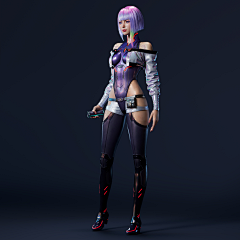 八两盘采集到科幻美女姐姐