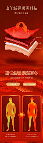 金利来保暖裤男士加绒加厚发热棉裤护膝打底秋裤秋冬季含羊绒毛裤-tmall.com锟斤拷猫
