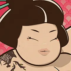 性感胖女孩插画欣赏(2)