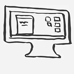 可爱小清新装饰海报装饰黑白电脑高清素材 PPT模板设计 卡通装饰 封面设计 小清新插画 广告设计 文艺风装饰图案 海报设计 黑白电脑 免抠png 设计图片 免费下载