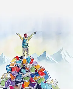 知识卡通形象_新图网 https://ixintu.com 知识卡通形象 知识巅峰 教育海报元素 知识教育 卡通教育形象 孩子渴望知识