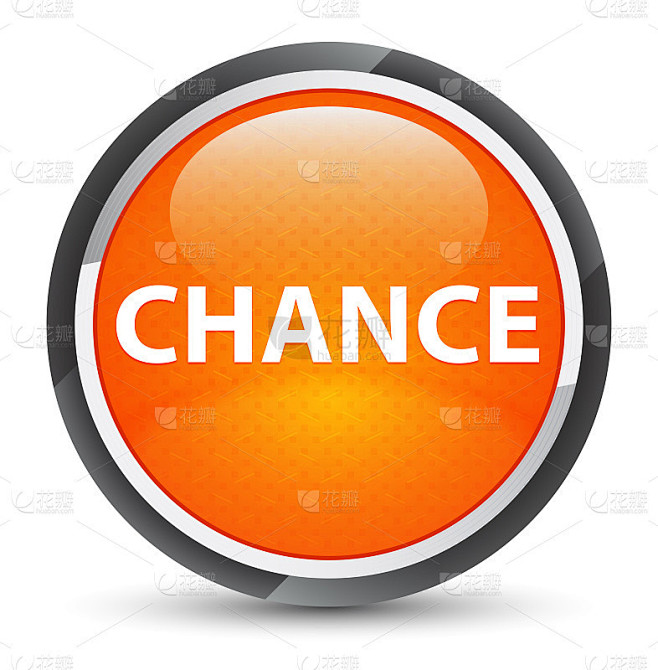 Chance galaxy orange round button