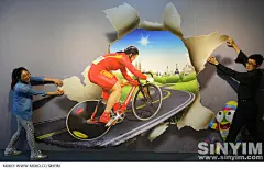 3D地贴高清3D立体画作品《（青奥会砳砳中国行）幻觉森林3D魔幻馆 3D画展 3D地贴 3D地画 3D立体画 3D墙画 3D广告 3D海报》
