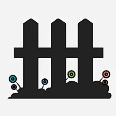 篱笆花园家图标_88ICON https://88icon.com 篱笆 花园 家 房子 院子