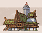 Medieval Inns, Jourdan Tuffan : I noticed that I haven't done many medieval style architecture, so I decided to do these as practice! Hope you like them!