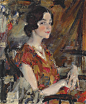 Nicolai Fechin (1881-1955) <br/>, Portrait of Kate <br/> : Portrait of Kate <br/>