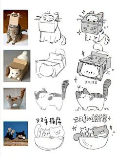 兴趣能量站 | 猫咪 | 动物速写2/100 - 小红书