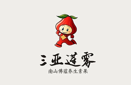 莲雾手绘LOGO创意设计图-花瓣网