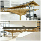 木材料的建筑模型 ​​​​