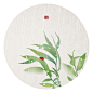 石家小鬼原创中国风二十四节气插画，商用请联系邮箱shijiaxiaogui@qq.com，未经允许严禁商用。夏季 植物 雨