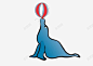 海狮皮球高清素材 动物 杂技 海狮 皮球 免抠png 设计图片 免费下载