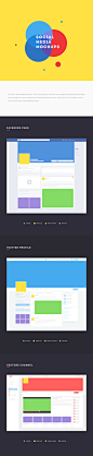 Social Media Mockup : free flat " social media mockups " which are perfect for the task of pitching and presenting new designs and campaigns for social media sites and being layered in nature, it gives you a lot of creative control over the fina