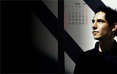 2010年10月深色混合宽月历壁纸桌面壁纸4