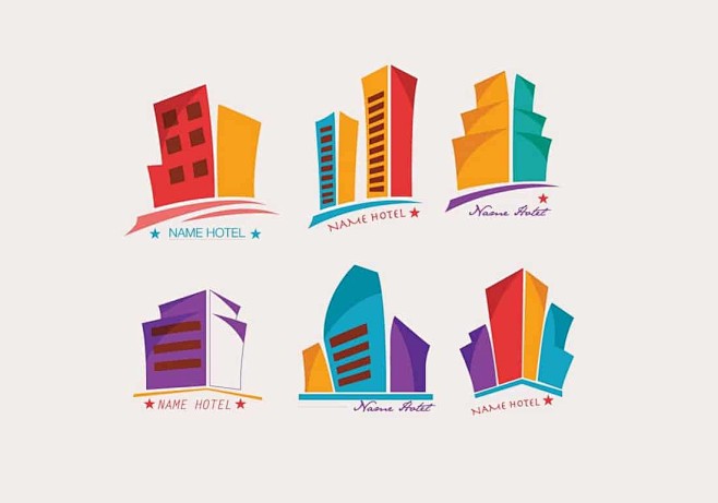 Colorful Hotel Logo ...