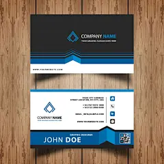 欧美高档商务企业个人名片创意时尚卡片板式 AI矢量EPS模板素材
