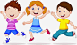 跑步三个孩子高清素材 健康 奔跑的孩子 孩子 朋友 跑 锻炼 元素 免抠png 设计图片 免费下载 页面网页 平面电商 创意素材