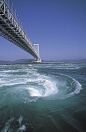 Naruto whirlpools, Onaruto Bridge, Naruto, Tokushima and Awaji Island, Japan