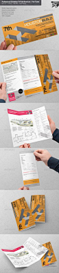 Professional Exhibition Tri-Fold Brochure / Ticket