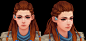 Aloy_Horizon zero dawn -3D lowpoly handpainted-, Joker Y : Study~