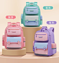爱迪生书包女小学生女孩2022新款一三到六年级儿童大容量女童护脊-tmall.com天猫
